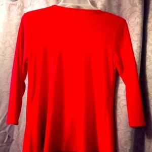 Ashley Blue 3/4 Sleeves Blouson Top